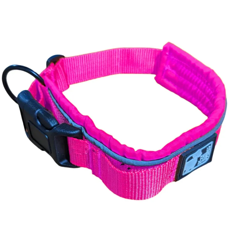 Le chien blanc - Collier rembourré à clip