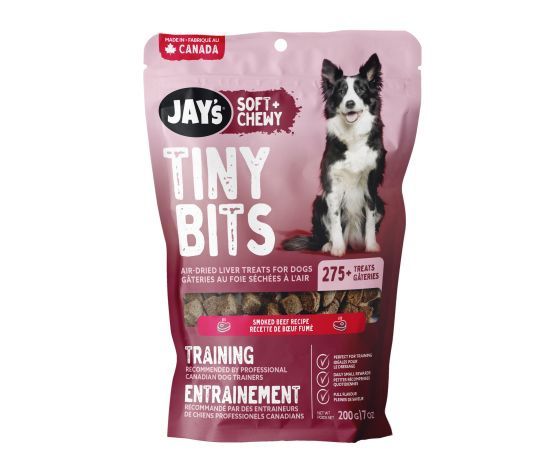 Jay's- Tiny Bits, Gâteries D'entrainement Pour Chien au boeuf fumé