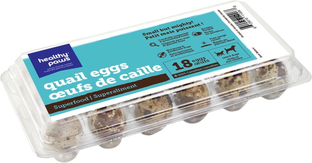 Healthy Paws - Oeufs de caille, 18/pc