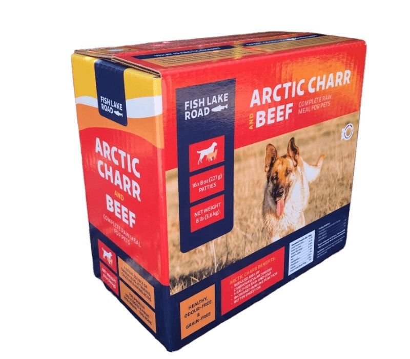 Fish Lake Road - Nourriture crue à l'Omble chevalier &amp; Boeuf, 8lbs
