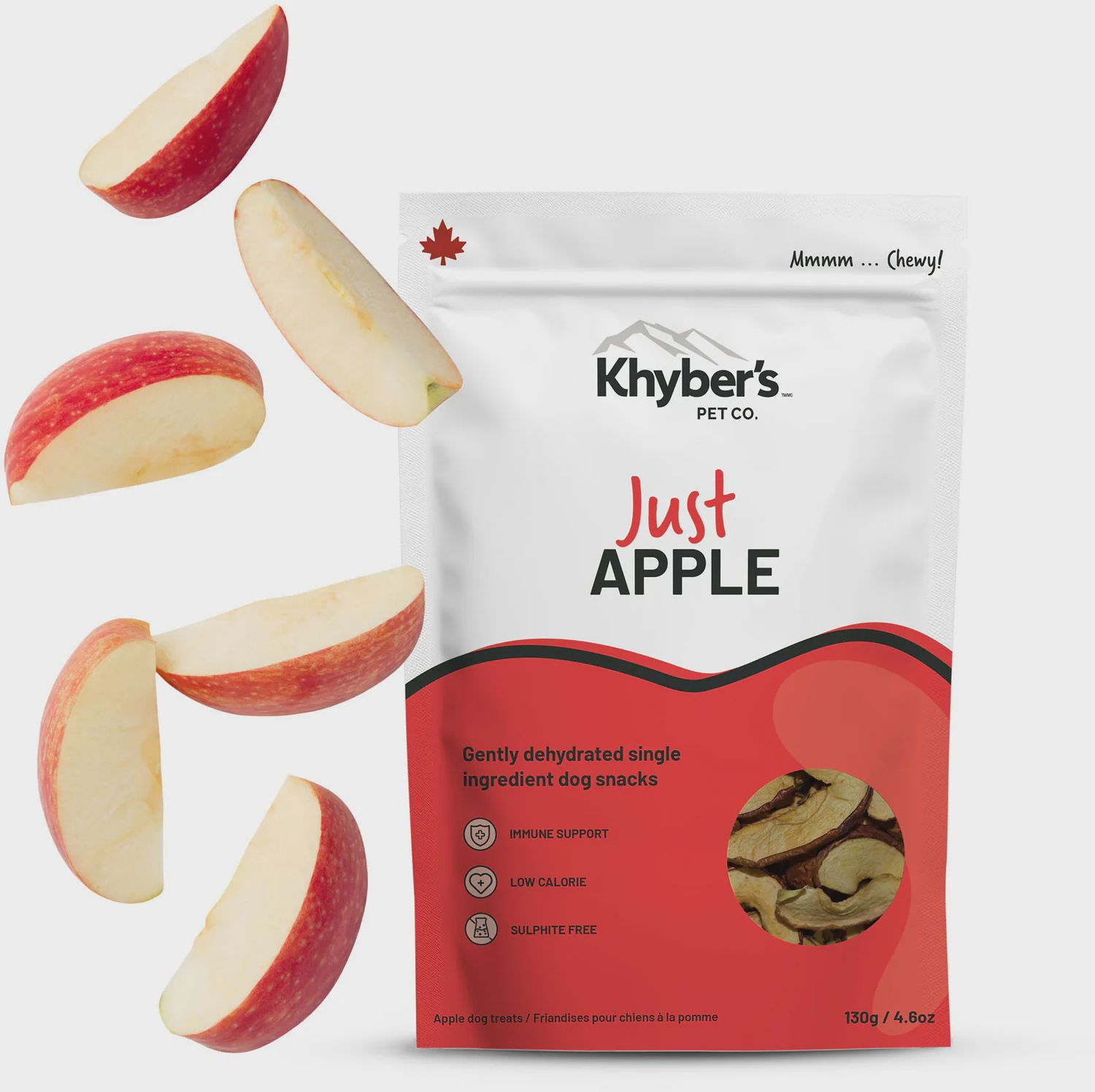 Khyber’s- Juste gâterie ingrédients unique, ingrédients: Pomme