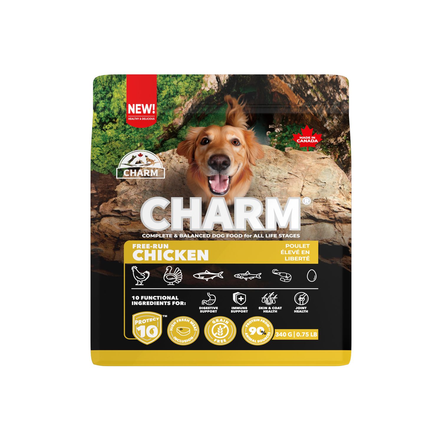 Charm - Poulet élevé en liberté - Nourriture pour chien