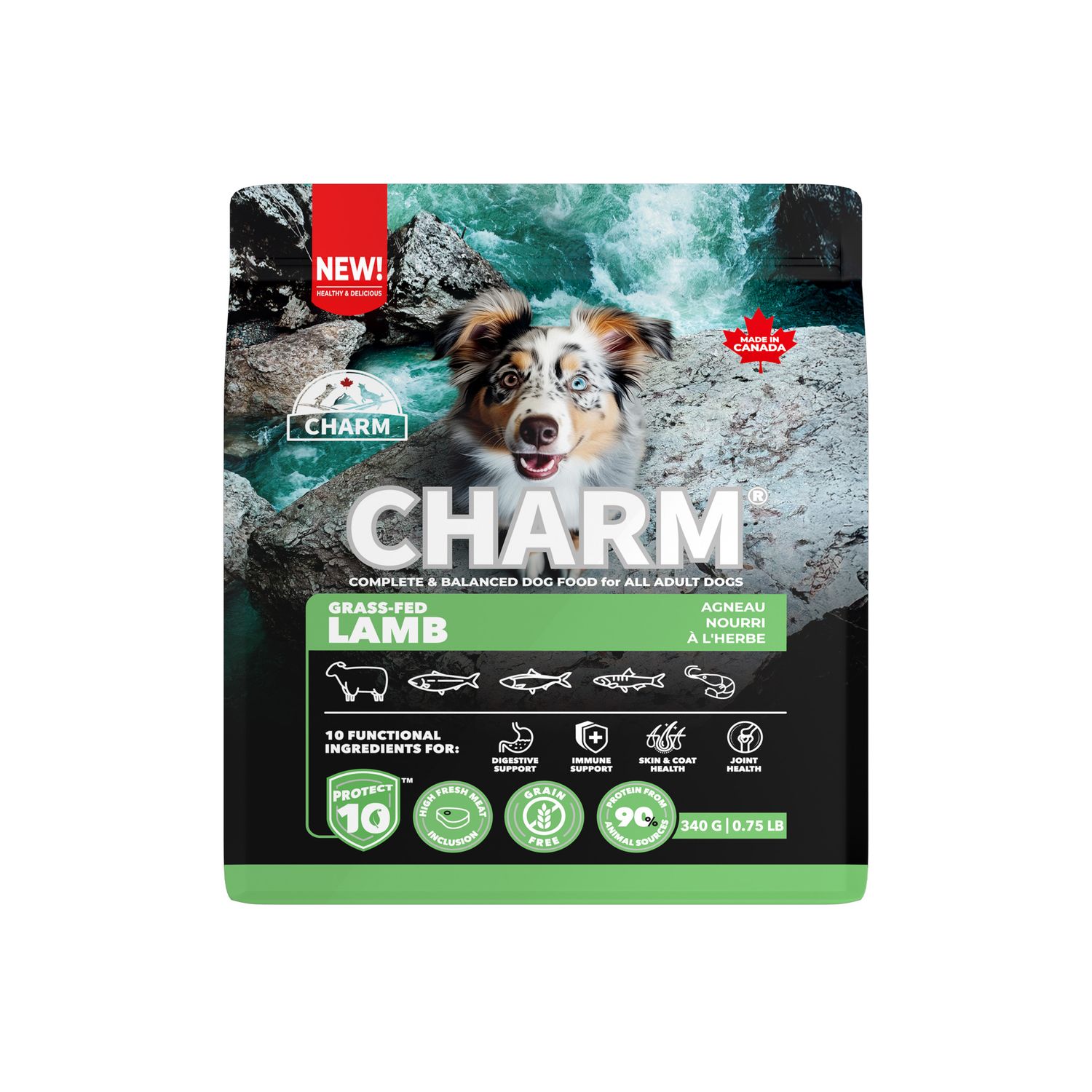 Charm - Agneau nourri à l'herbe - Nourriture pour chien