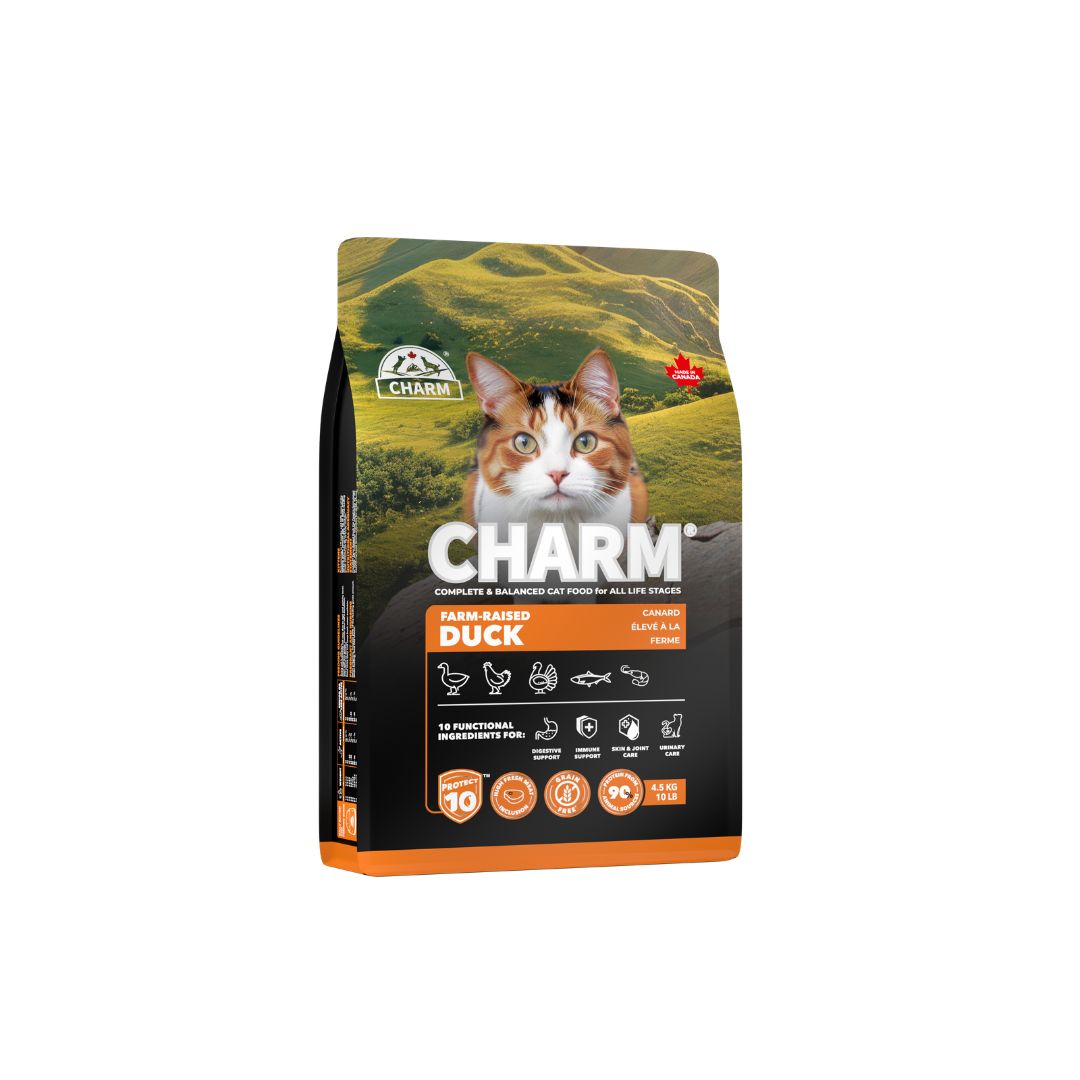 Charm - Canard élevé à la ferme , nourriture pour chat, taille: 1.5kg