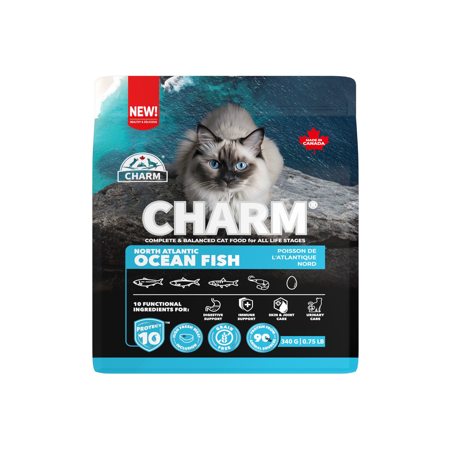 Charm - Poisson de l'atlantique nord ,nourriture pour chat