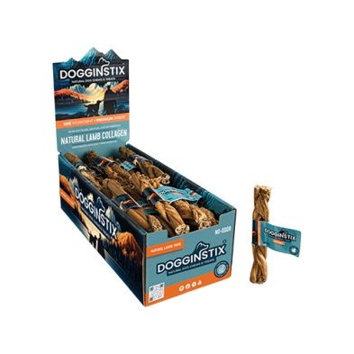 Dogginstix - Tresse de tripe d'agneau, taille: 6''