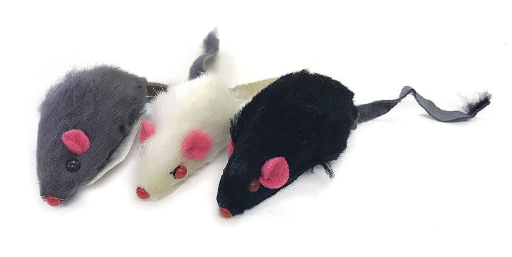 Multipet - Souris à fourrure à l'unité, 1.25''