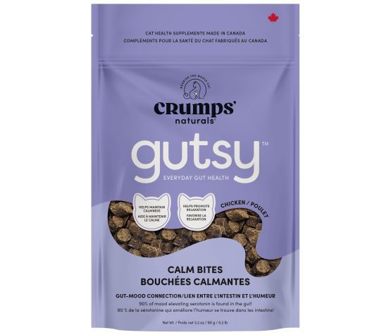 Crumps' -Naturals Gutsy, Gâteries Pour Chat, Bouchées Calmantes 90g