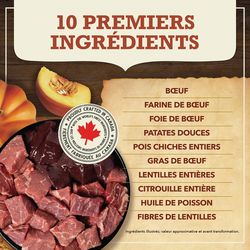 Acana- Nourriture Recette Boeuf&amp; Citrouille , ingrédients limités