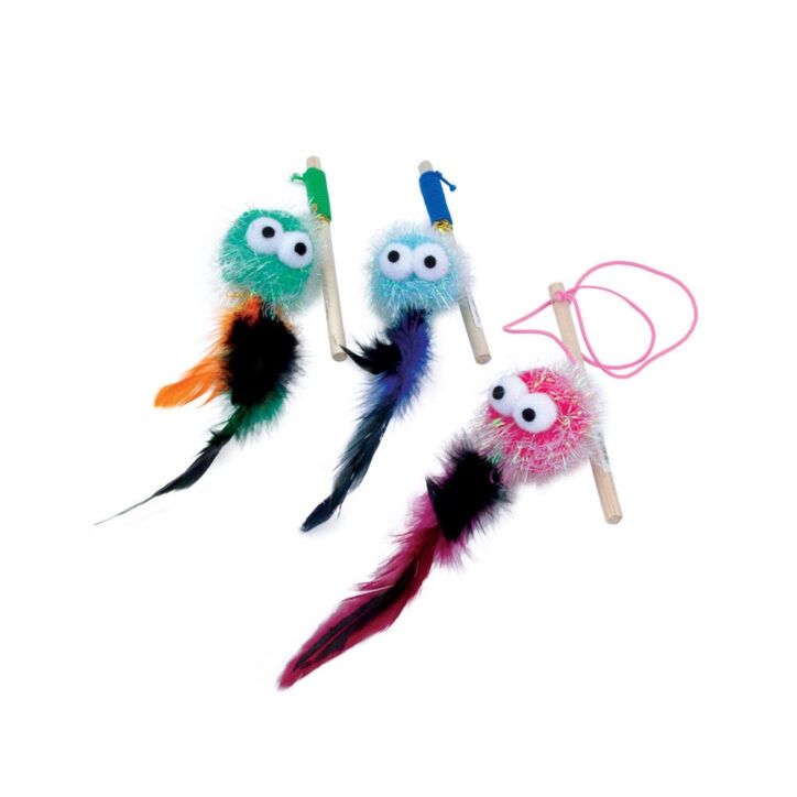 Turbo -Agace-chat monstre 5″ couleur assortie