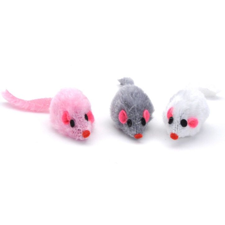 Turbo - Souris poilues 4.25″ , couleur assortie