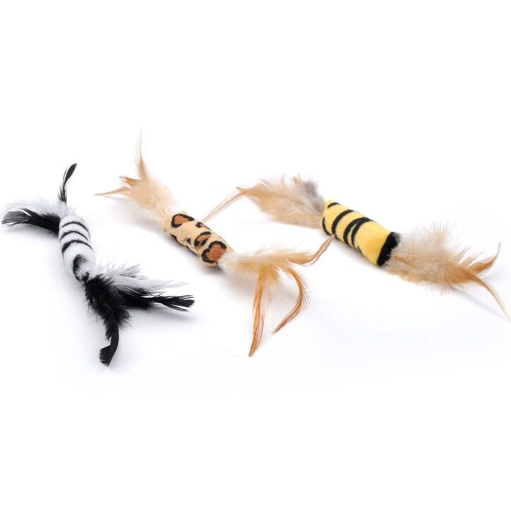 Turbo -Jouets plume 8″, couleur assortie