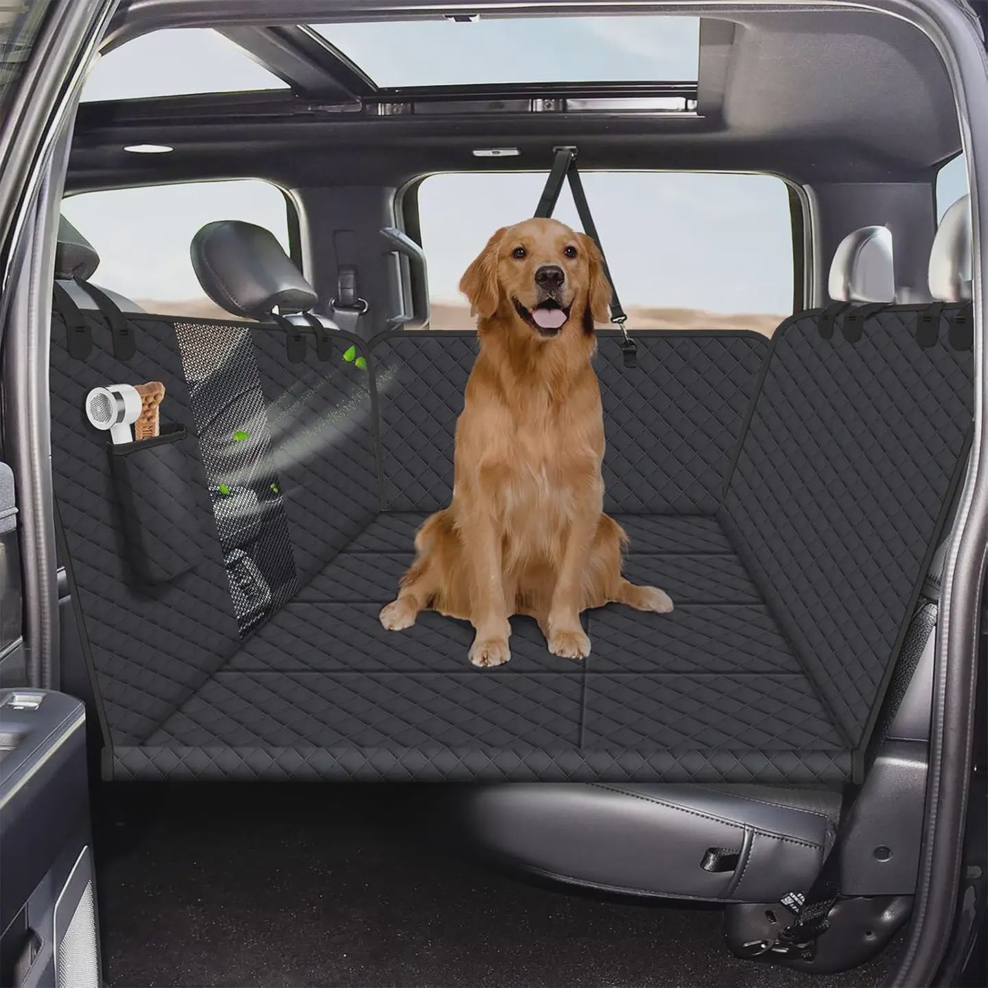 Katziela - Couvre siège pour la voiture, Extra-Grand, Base Rigide