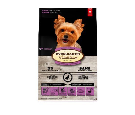 Oven-Baked Tradition - Nourriture pour chien avec grains au canard, taille: 4lbs, types: petites bouchées