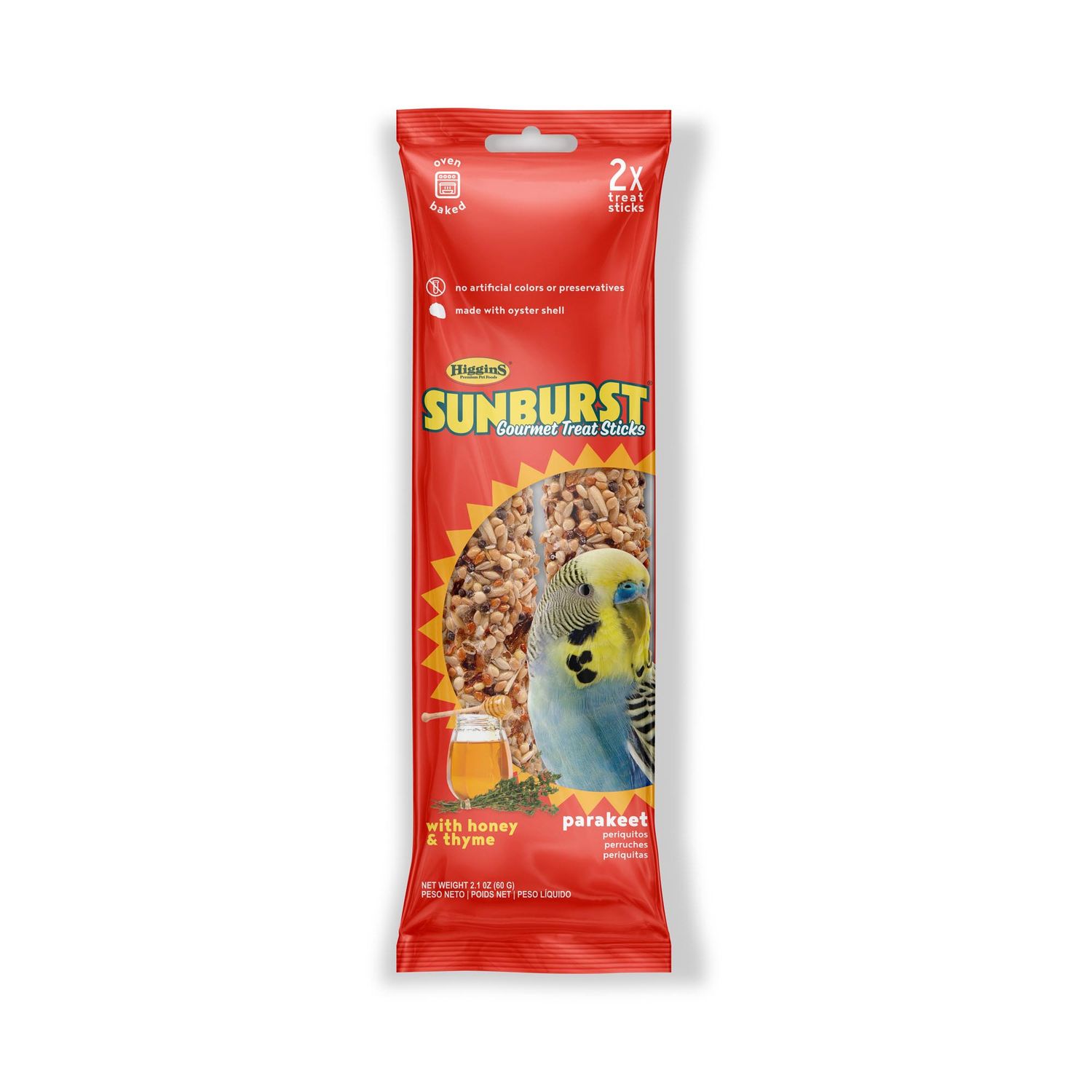 Sunburst - Bâtonnet de gâterie pour oiseau, Perruche