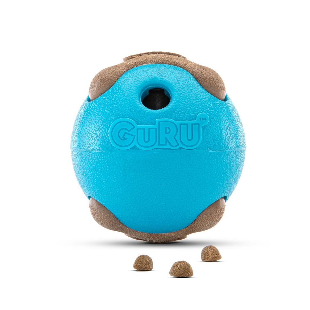GuRu - Busy Ball, Jouet distributeur de gâteries, avec odeur de bacon