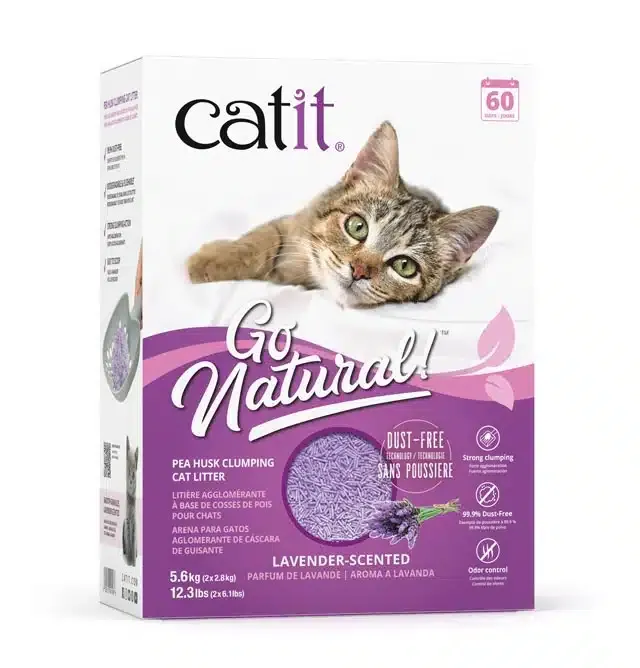 Catit - Litière agglomérante à base de cosses de pois pour chat