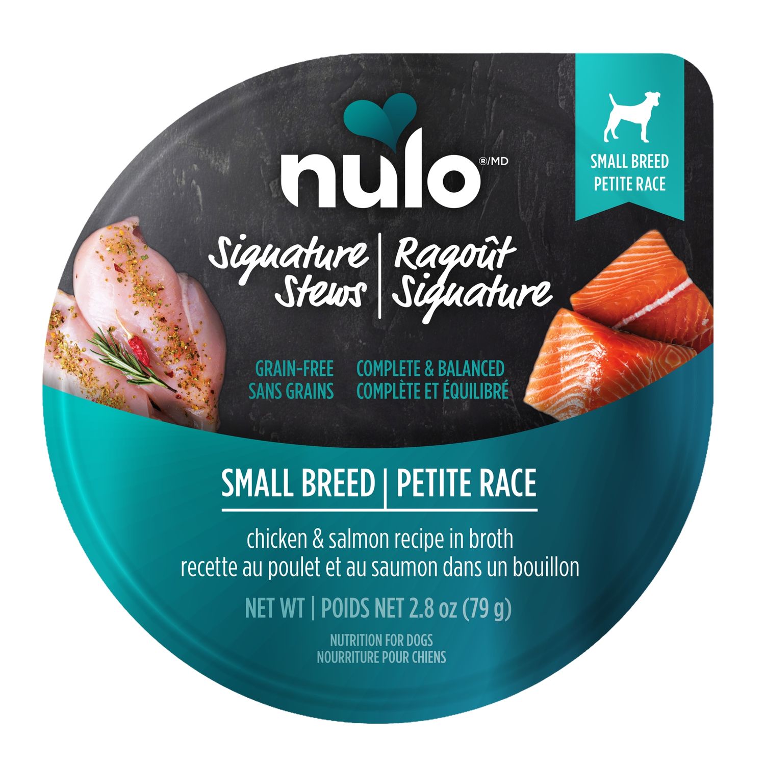 NULO- FreeStyle petite race, conserve Ragoût en bouillon signature 2.8oz