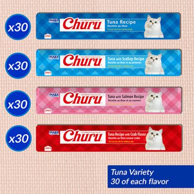 Inaba Churu - Boîte de gâteries à léchers éconoique, Thon Variété