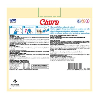 Inaba Churu - Boîte de gâteries à léchers éconoique, Thon Variété