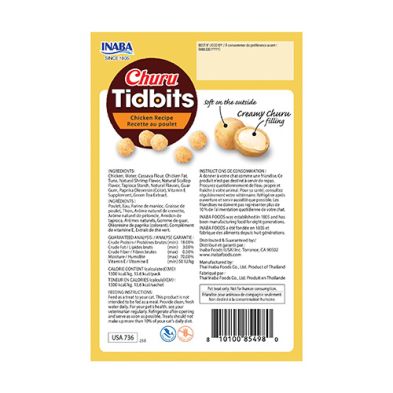 Inaba - Churu  Tidbits, gâterie en centre crèmeux 3.36oz