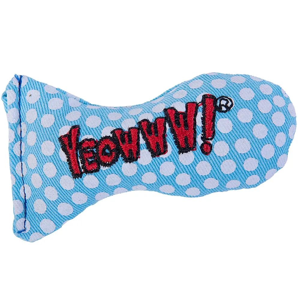 Ducky World - Jouet D'herbe à chat, Sardine de noel, couleur: Bleu