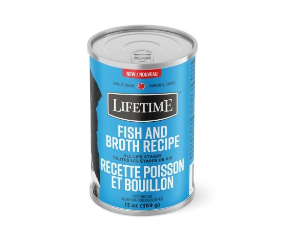 Lifetime -Nourriture en pâté  369g, saveur: Poisson Et Bouillon