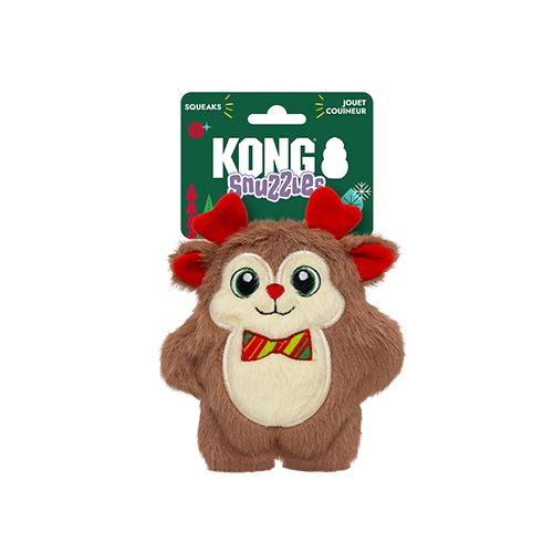 Kong - Snuzzle de Noël, Renne avec boucle, Petit