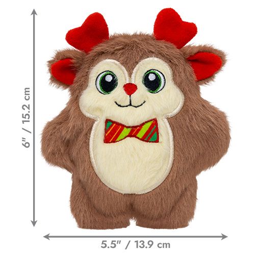Kong - Snuzzle de Noël, Renne avec boucle, Petit