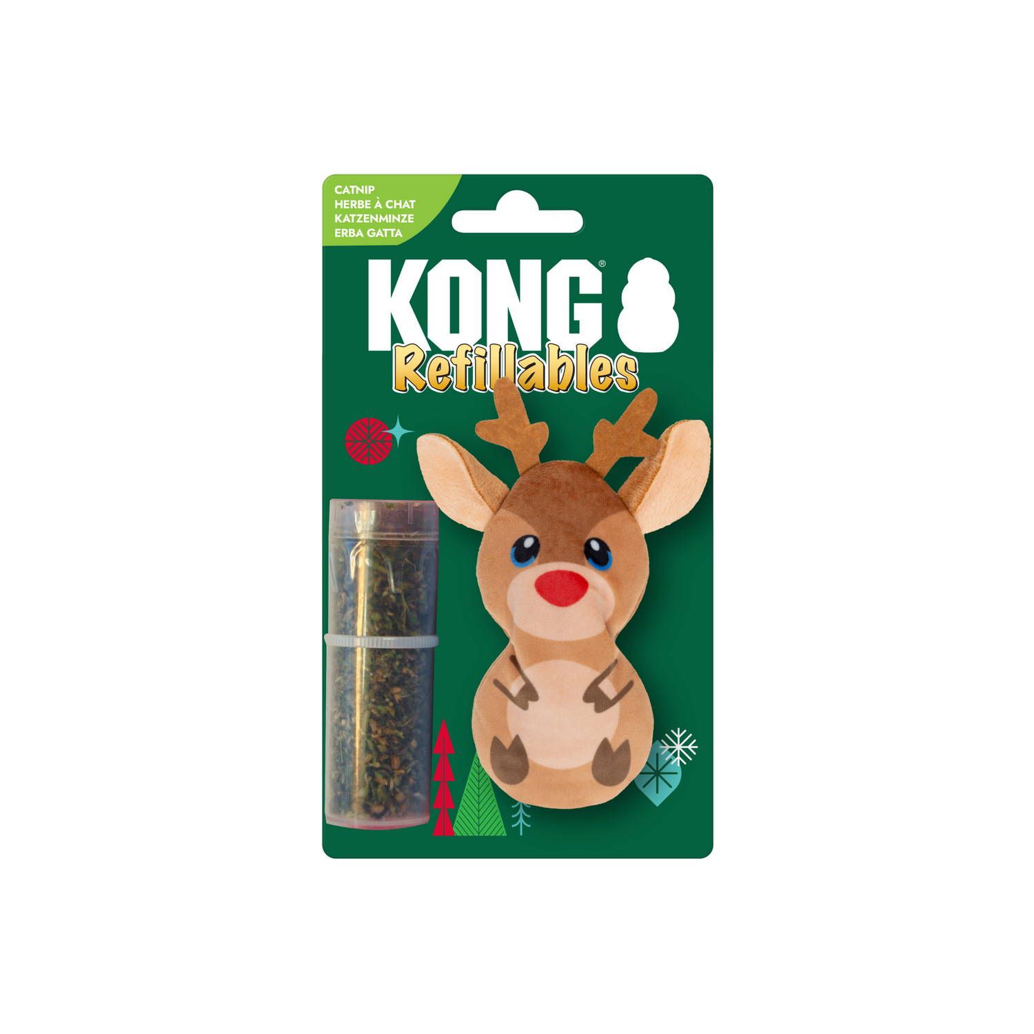 Kong - Renne à remplir, Jouet pour chat