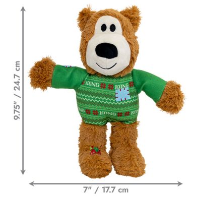 Kong - Peluche de Noël, Wild Knots Bear, Sweater, Moyen-Grand