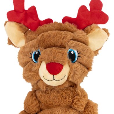 Kong - Renne de Noel, Shakers Crumples Reindeer Red, X-Large