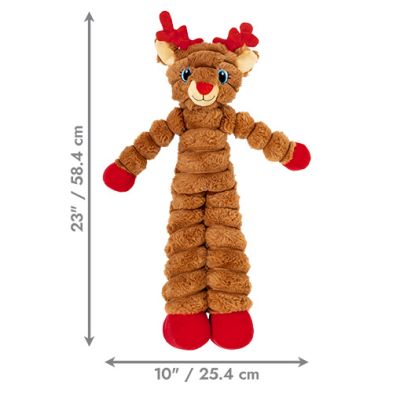 Kong - Renne de Noel, Shakers Crumples Reindeer Red, X-Large