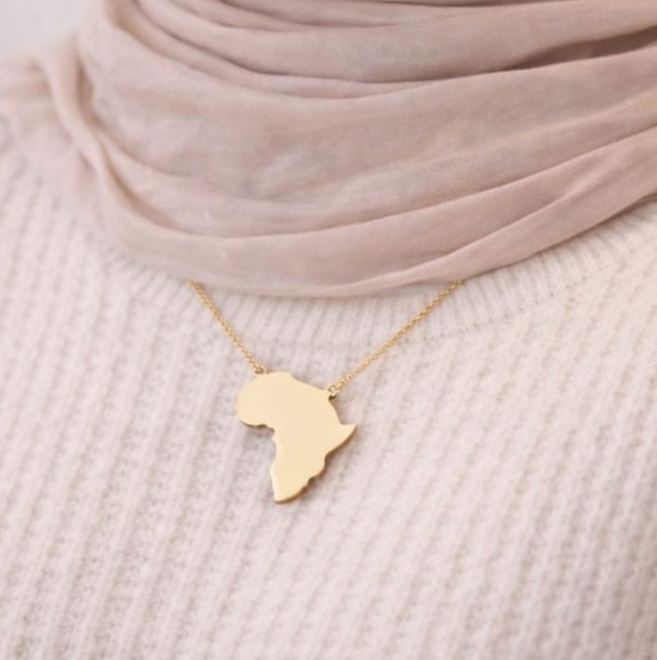 Country Map Necklace