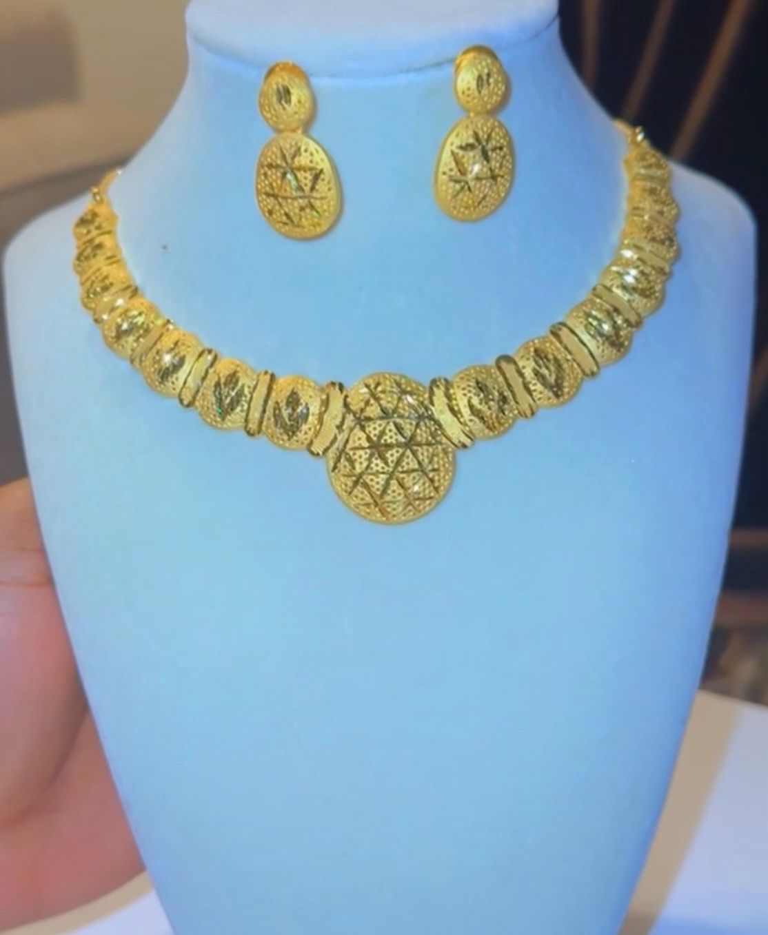 Medina Premium Gold Plated Necklace Set