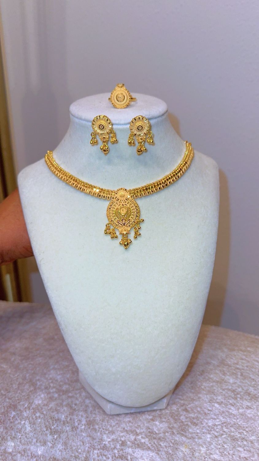 Sainabou Premium Gold Plated Necklace Set
