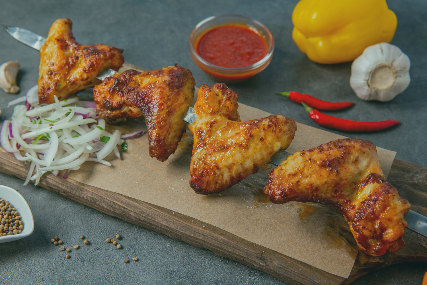 ​Georgialaiset grillatut kanansiivet