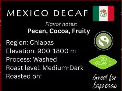 Mexico Decaf, Chiapas