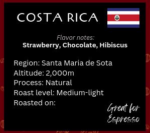Costa Rica, Ivan Solis Micromill, Finca Copey, Catuai; Natural