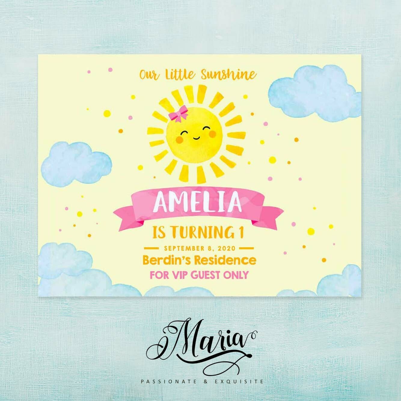 Birthday Banner for Baby - Shine