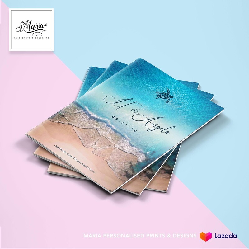 Beach Wedding Invitation Set of 10