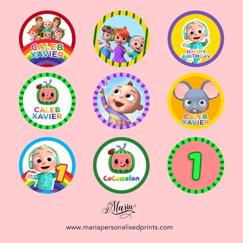 Cocomelon Cake Toppers