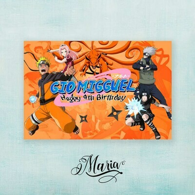 Naruto Birthday Banner