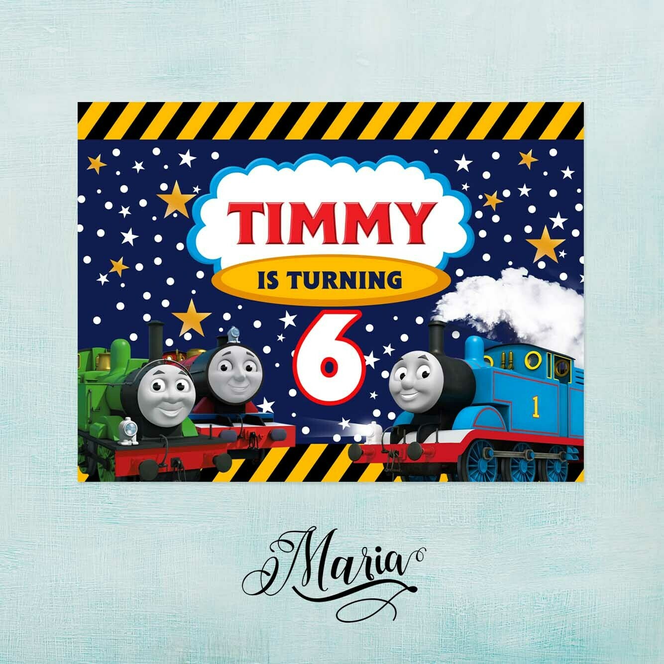 Thomas and Friends Birthday Banner