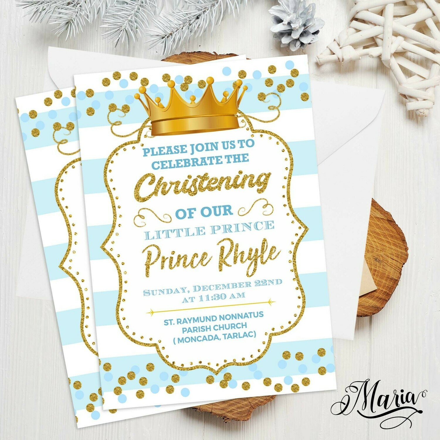 Prince Invitation Cards Set of 14
