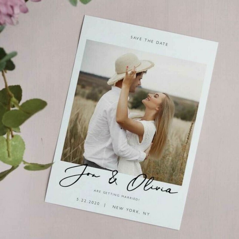 Save The Date Wedding Invitation Set of 10