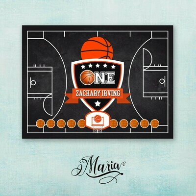 Basketball Birthday Banner