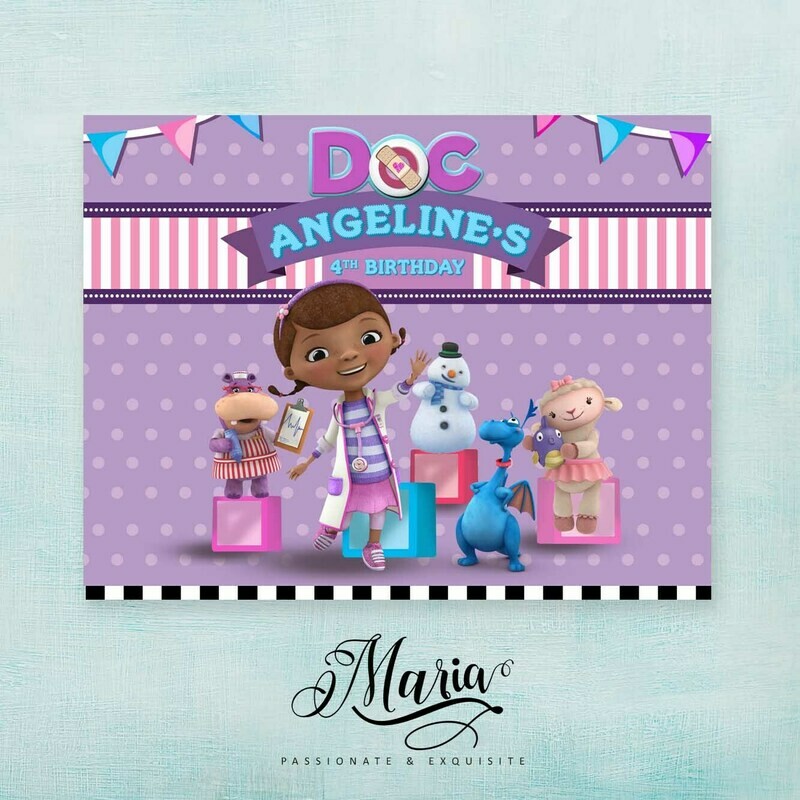 Doc Mc Stuffins Birthday Banner