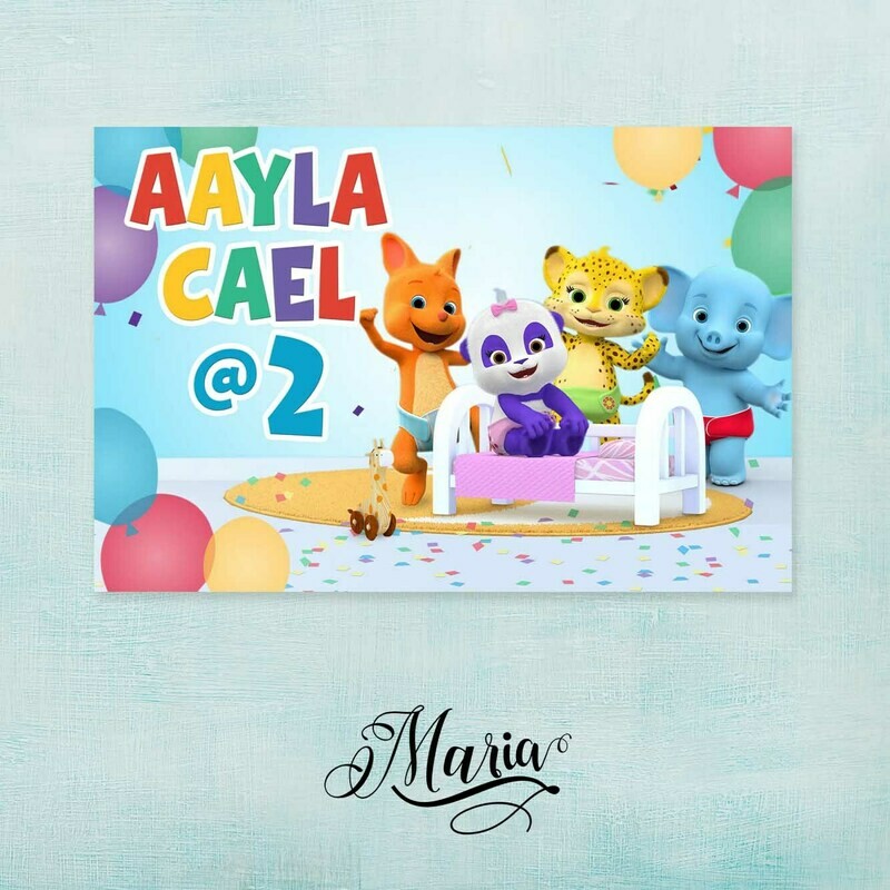 Word Party Birthday Banner