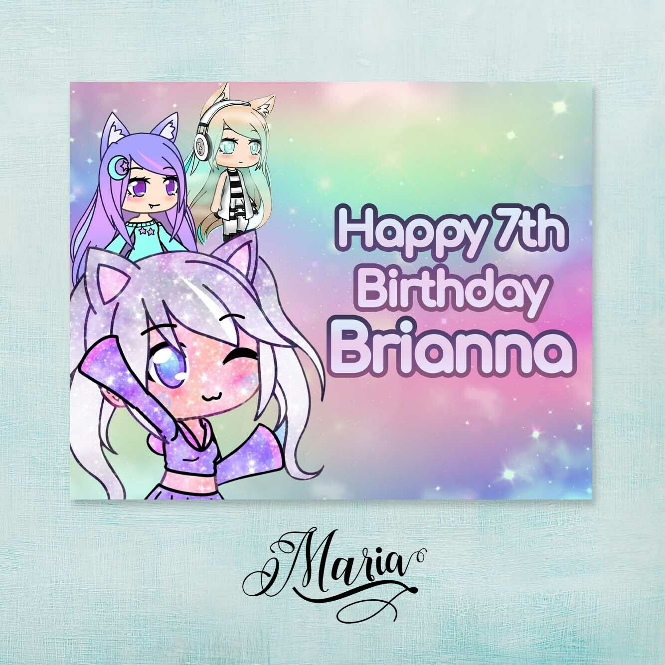 Gachalife Birthday Banner